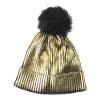 القبعات المخططة من نفس النوع من القبعات الواقية من الخريف والشتاء Item Picture